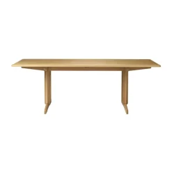 Mesa de comedor C64 Shaker 90x220 cm, Roble macizo aceitado