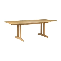 Mesa de comedor C64 Shaker 90x220 cm, Roble macizo aceitado