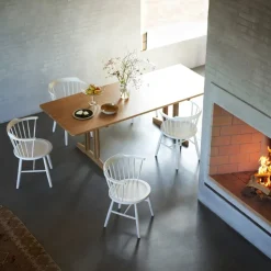 Mesa de comedor C64 Shaker 90x220 cm, Roble macizo aceitado