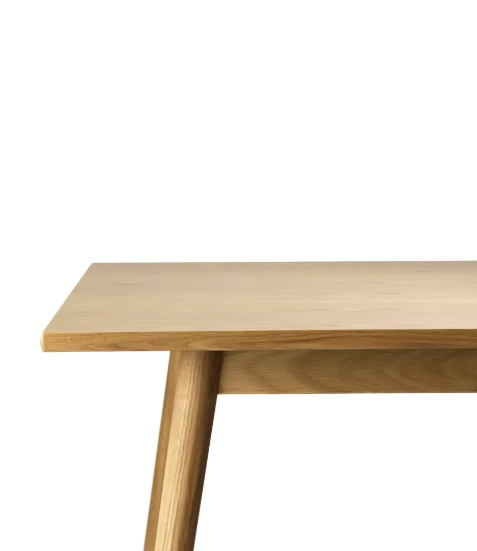 Mesa de comedor C35B 82x160 cm, Oak nature-oak nature lacquered