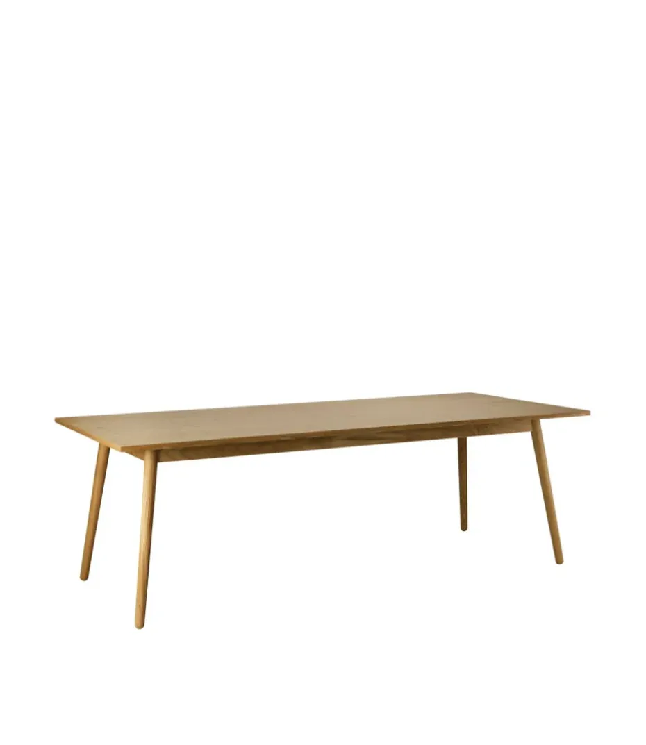 Mesa de comedor C35C 95x220 cm, Oak nature-oak nature lacquered