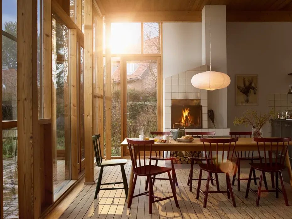 Mesa de comedor C35C 95x220 cm, Oak nature-oak nature lacquered