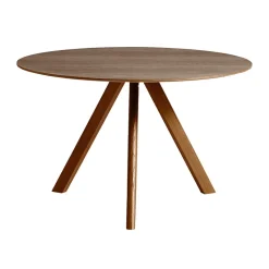 Mesa de comedor CPH20 2.0, Ø120 cm, Nogal lacado