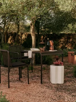 Mesa de comedor Dapple 80x80 cm, Dark Chocolate