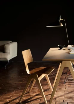 Mesa de comedor Daystak RD2, 122x71x61 cm, Honey stained beech