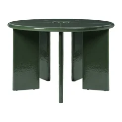 Mesa de comedor Deya, Dark green, Ø120x75 cm