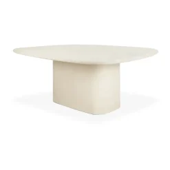 Mesa de comedor Elements Pebble, Blanco roto