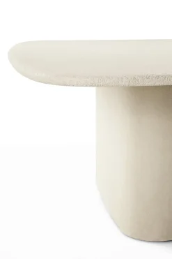 Mesa de comedor Elements Pebble, Blanco roto
