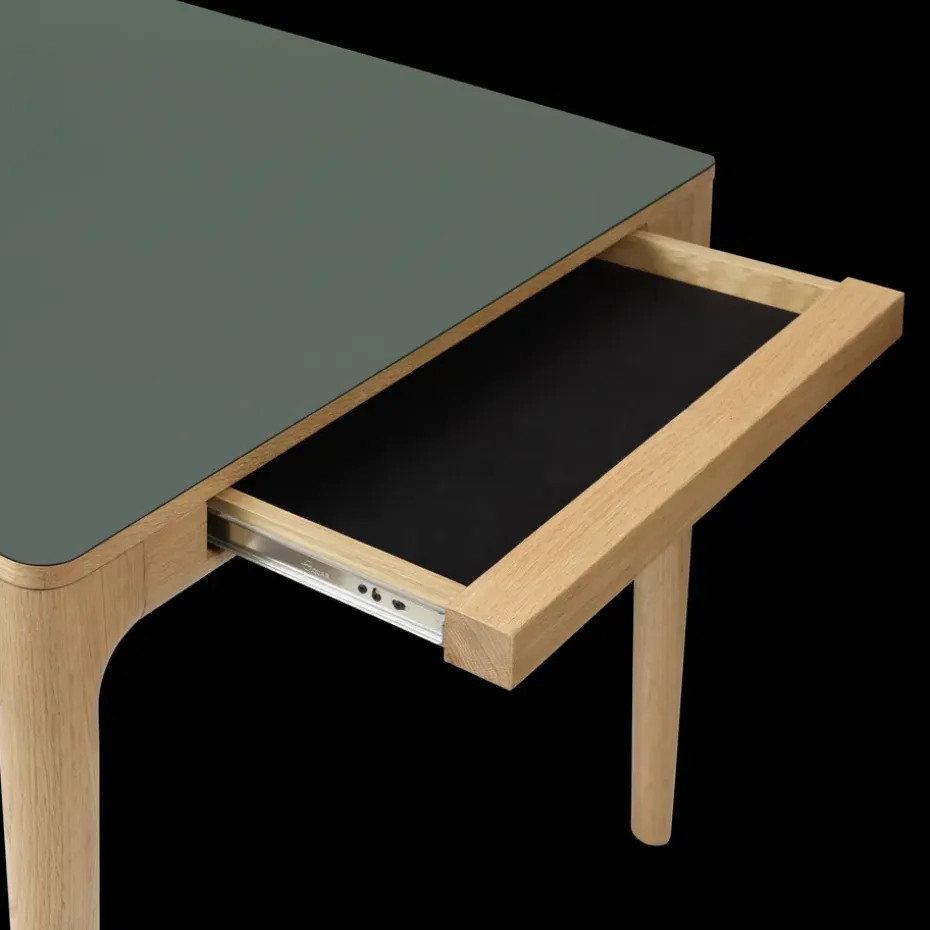 Mesa de comedor Heart'n'Soul 90x200 cm, Oak-moss green