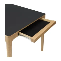 Mesa de comedor Heart'n'Soul 90x200 cm, Oak-obsidian black