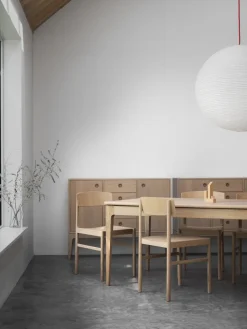 Mesa de comedor Höllviken, Roble blanqueado con laca mate