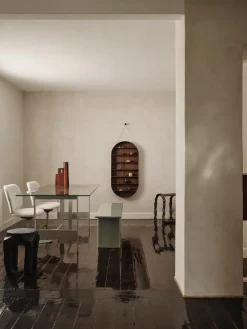 Mesa de comedor Lager 90x200 cm, Glass-aluminium