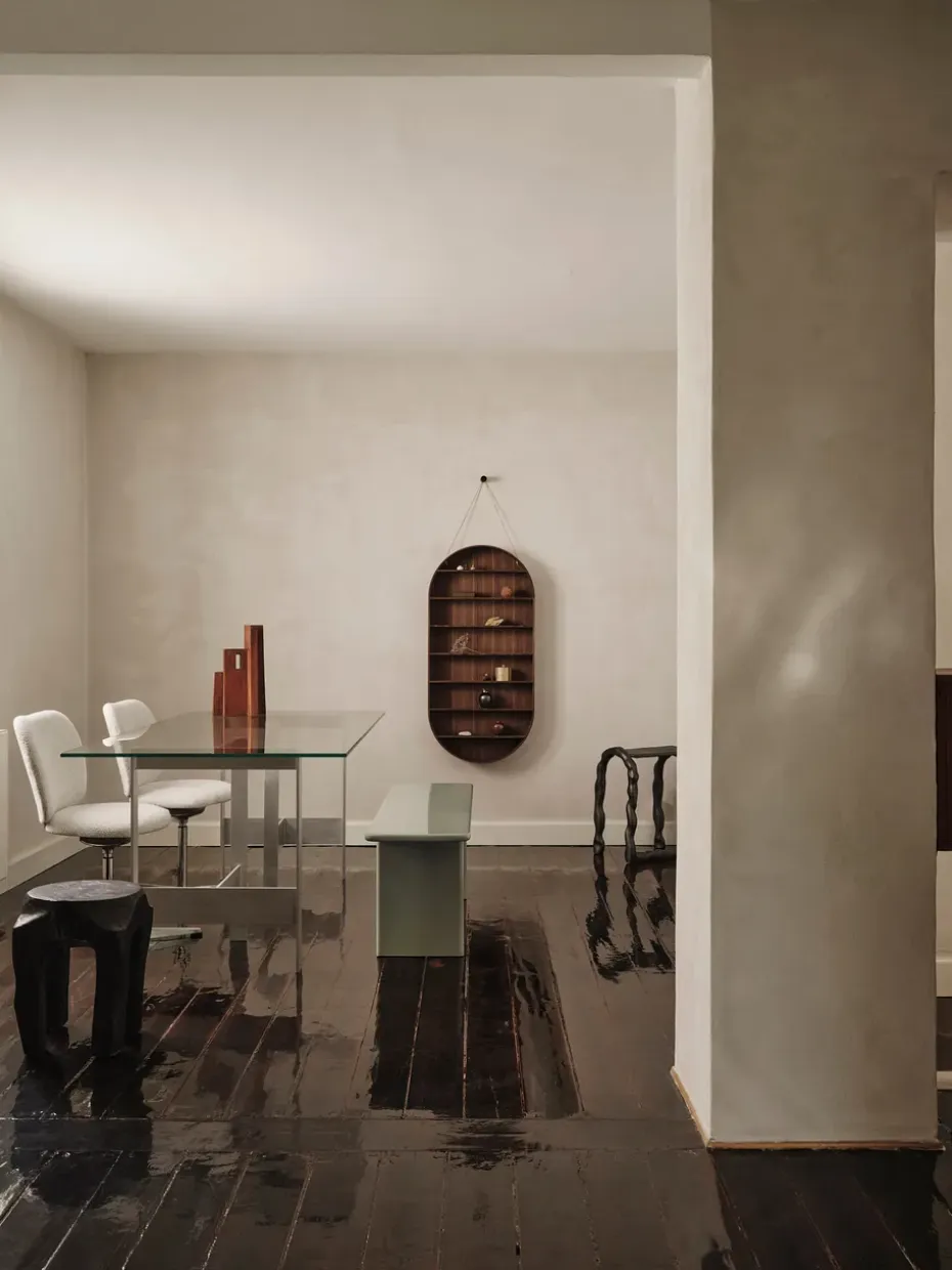 Mesa de comedor Lager 90x200 cm, Glass-aluminium