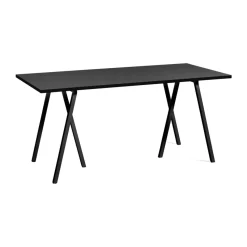 Mesa de comedor Loop Stand, Black linoleum-black, 160 cm