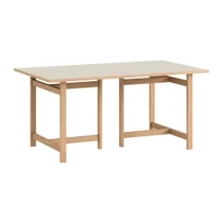 Mesa de comedor Moebe Rectangular, Light grey, 160x90 cm