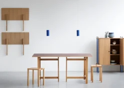 Mesa de comedor Moebe Rectangular, Burgundy, 160x90 cm