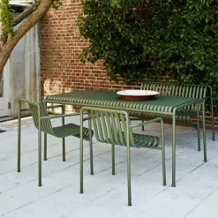 Mesa de comedor Palissade 170x90 cm, Olive green