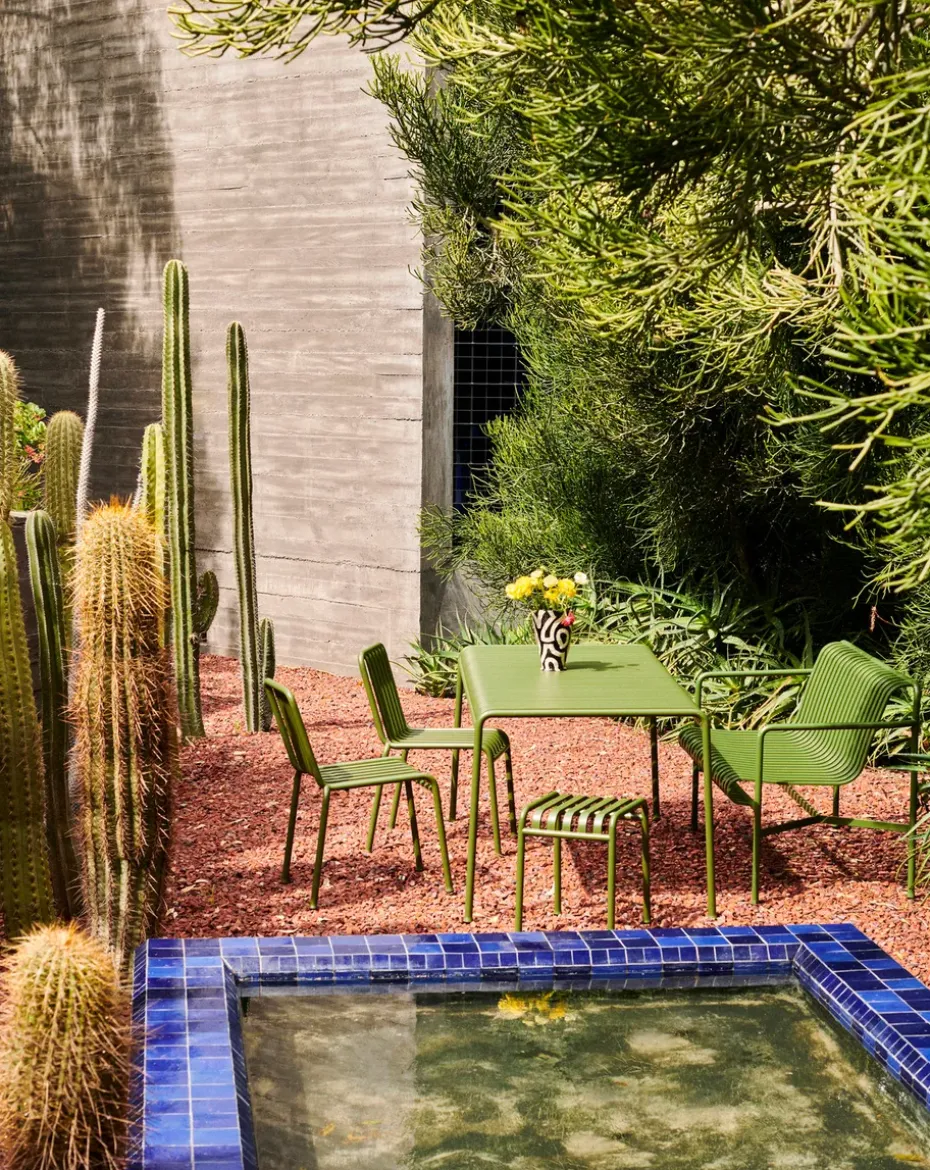 Mesa de comedor Palissade 170x90 cm, Olive green