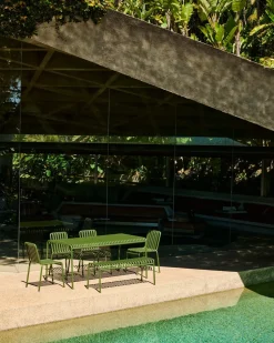 Mesa de comedor Palissade 170x90 cm, Olive green