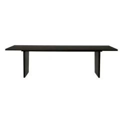 Mesa de comedor Private 100x260 cm, Roble teñido de marrón-negro
