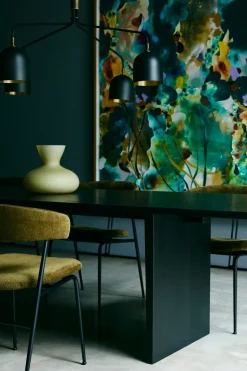 Mesa de comedor Private 100x260 cm, Roble teñido de marrón-negro