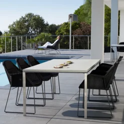 Mesa de comedor Pure, Basalt grey-lava grey 100x100 cm