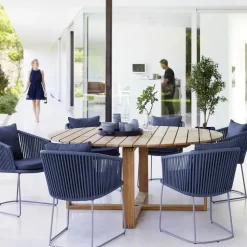 Mesa de comedor redonda Endless teca, Ø130 cm