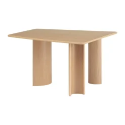 Mesa de comedor Re-norm, Chapa de roble lacada, 130x120 cm