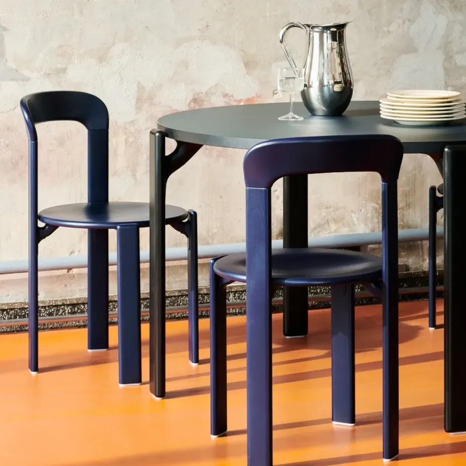 Mesa de comedor Rey Ø128 cm, Golden-Ivory white