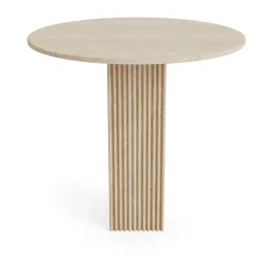 Mesa de comedor Soho, Beige, Ø80 cm
