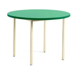 Mesa de comedor Two-Colour Ø105 cm, Ivory-green mint