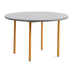 Mesa de comedor Two-Colour Ø120 cm, Ochre-light grey
