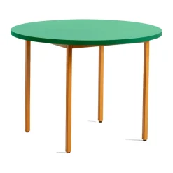 Mesa de comedor Two-Colour Ø105 cm, Ochre-green mint