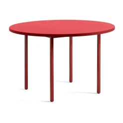 Mesa de comedor Two-Colour Ø120 cm, Maroon red-red