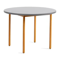 Mesa de comedor Two-Colour Ø105 cm, Ochre-light grey