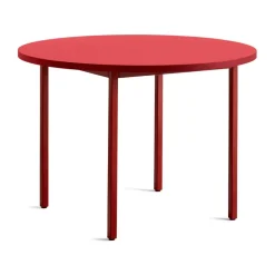 Mesa de comedor Two-Colour Ø105 cm, Maroon red-red
