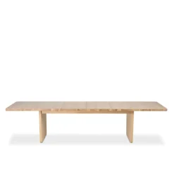Mesa de comedor Vaud, Roble blanqueado, 2 extensiones