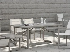 Mesa de comedor Vevi, Khaki 160 cm