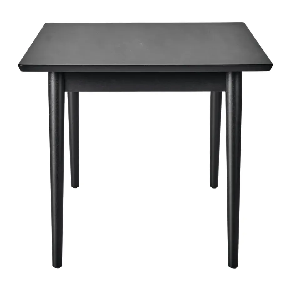 Mesa de comedor VIOR 90x120 cm, Roble lacado en negro