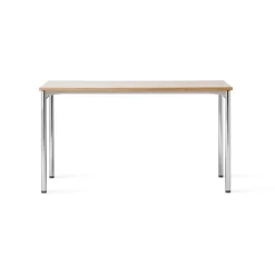 Mesa de conferencia Co Table 140x70cm, Chrome, laminate creme