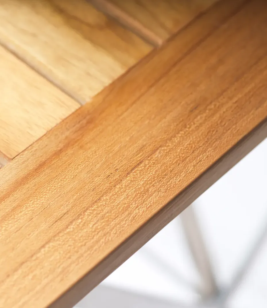 Mesa de exterior M26 Lilleø, Teak-acero inoxidable