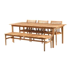 Mesa de jardín M2 Sammen, Teak-nature oiled