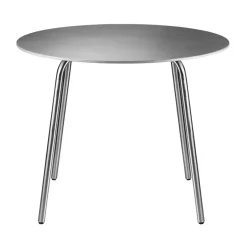 Mesa de jardín M21 Teglgård Ø90 cm, Stone-stainless steel