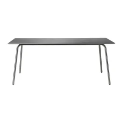 Mesa de jardín M21 Teglgård 90x180 cm, Stone-stainless steel