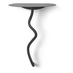 Mesa de pared Curvature, Black Brass