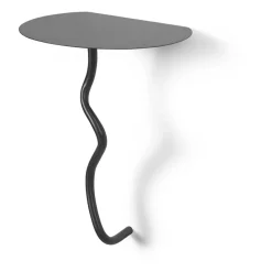 Mesa de pared Curvature, Black Brass