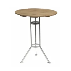 Mesa de tres patas Bryggeri, Roble aceitado - estructura galvanizada en caliente