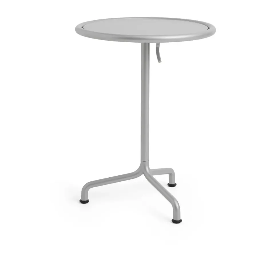 Mesa Deville, Gris plata, Ø55x74 cm