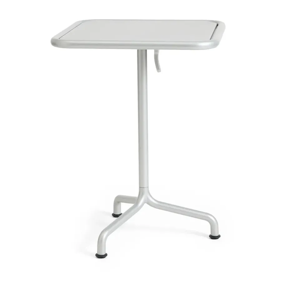 Mesa Deville, Gris plata, 55x55x74 cm