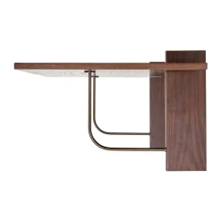 Mesa escritorio Corbel 100x45cm, Dark stained oak